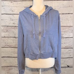 WILD FABLE Cropped Full Zip Hoodie Blue-Sizes L & XL available